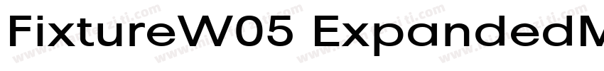 FixtureW05 ExpandedMedium Regular字体转换